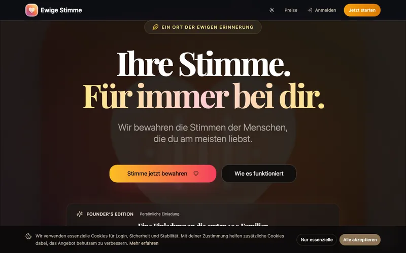 Ewige Stimme — Vorschau